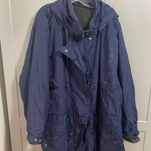 Blue Outdoor Elements removable fleece-lined parka size 4X